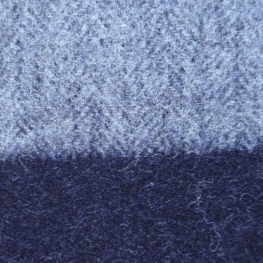 NWOT Banana Republic Wool Herringbone Scarf Grey Navy - Picture 6 of 9
